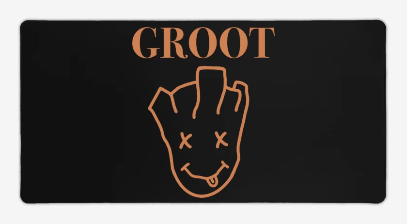 Mouse pad Gamer Negro de Grootvana