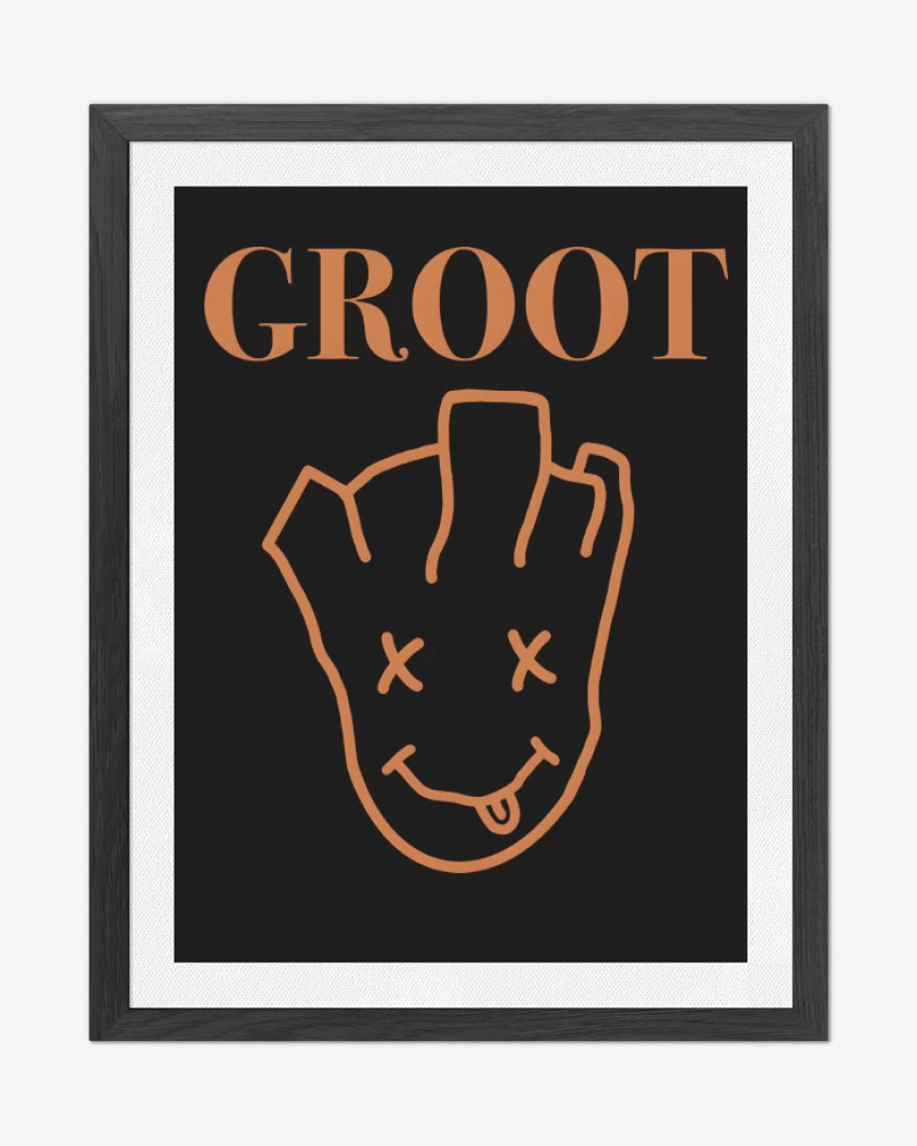 Cuadro decorativo Negro de Grootvana