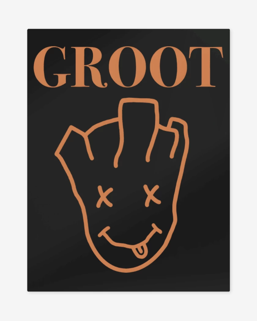 Print metalico Negro de Grootvana