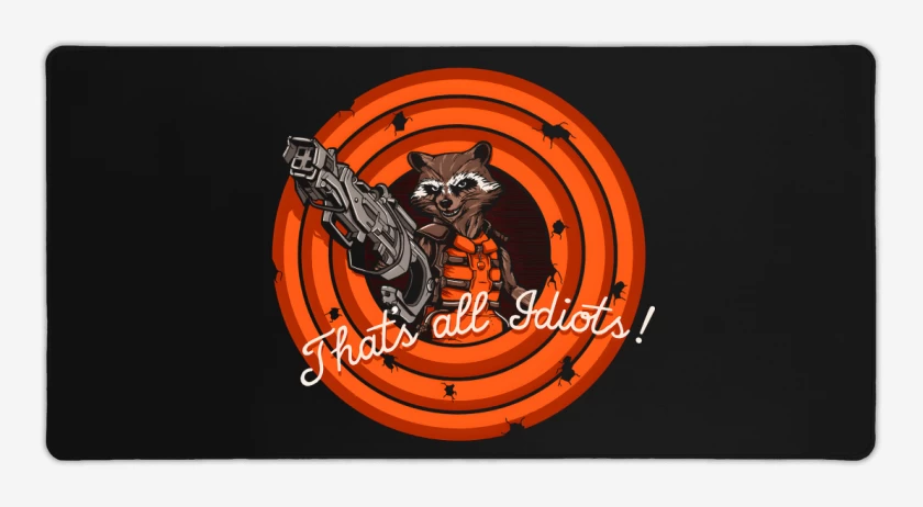 Mouse pad Gamer Eso es todo Idiotas