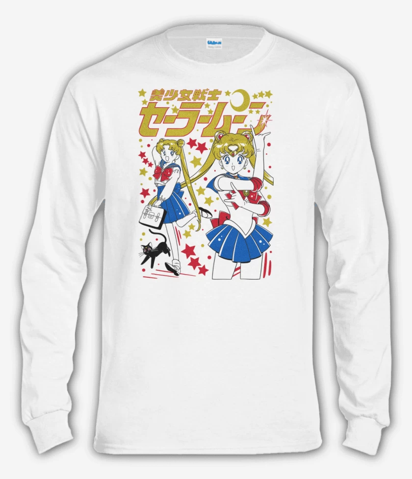 Polera manga larga Blanco de Sailor Serena B