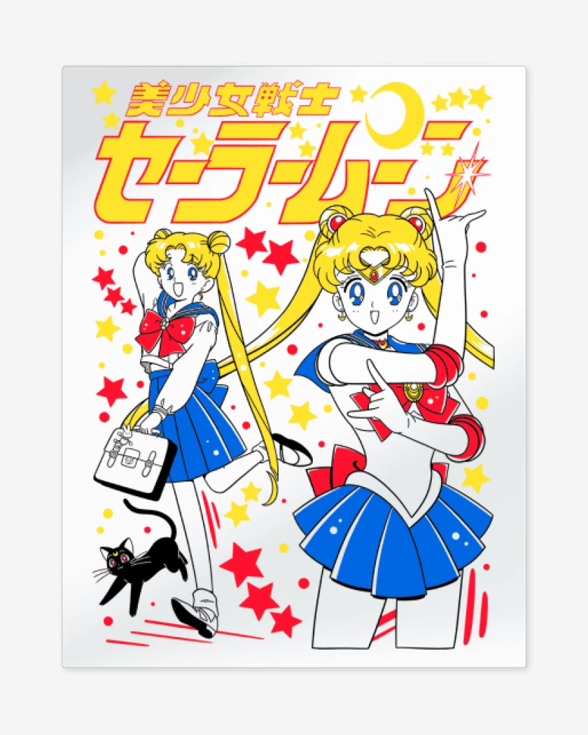 Print metalico Blanco de Sailor Serena B