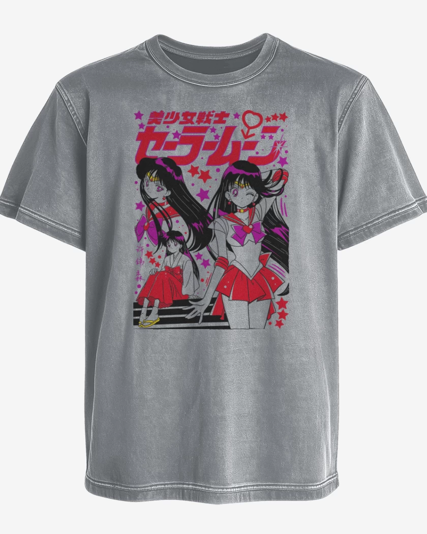Polera desgastada Gris Melange de Princesa Marte B