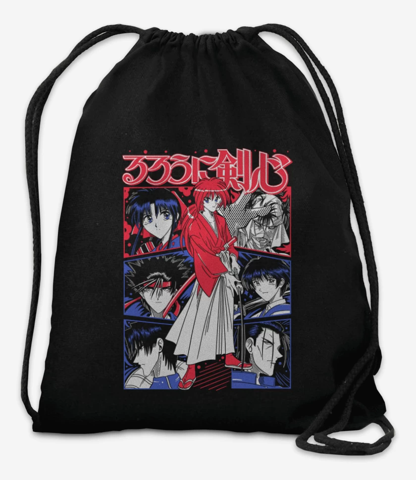 Mochila Negro de Kenshin X N