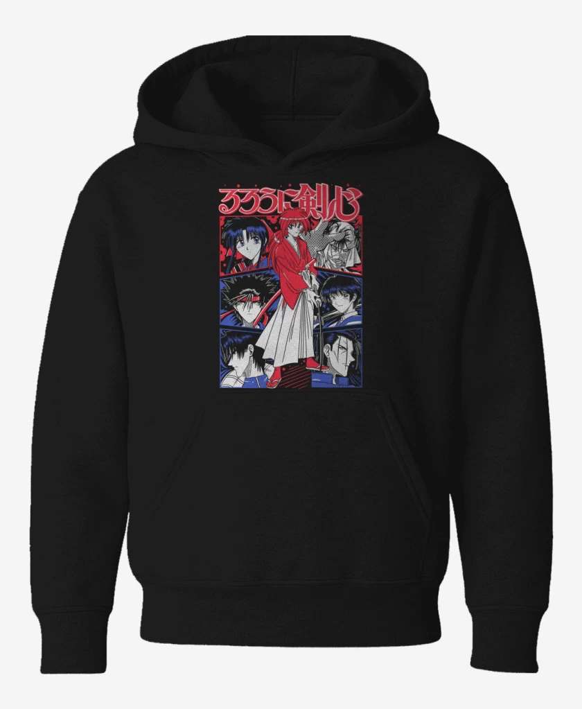 Poleron de niño Negro de Kenshin X N