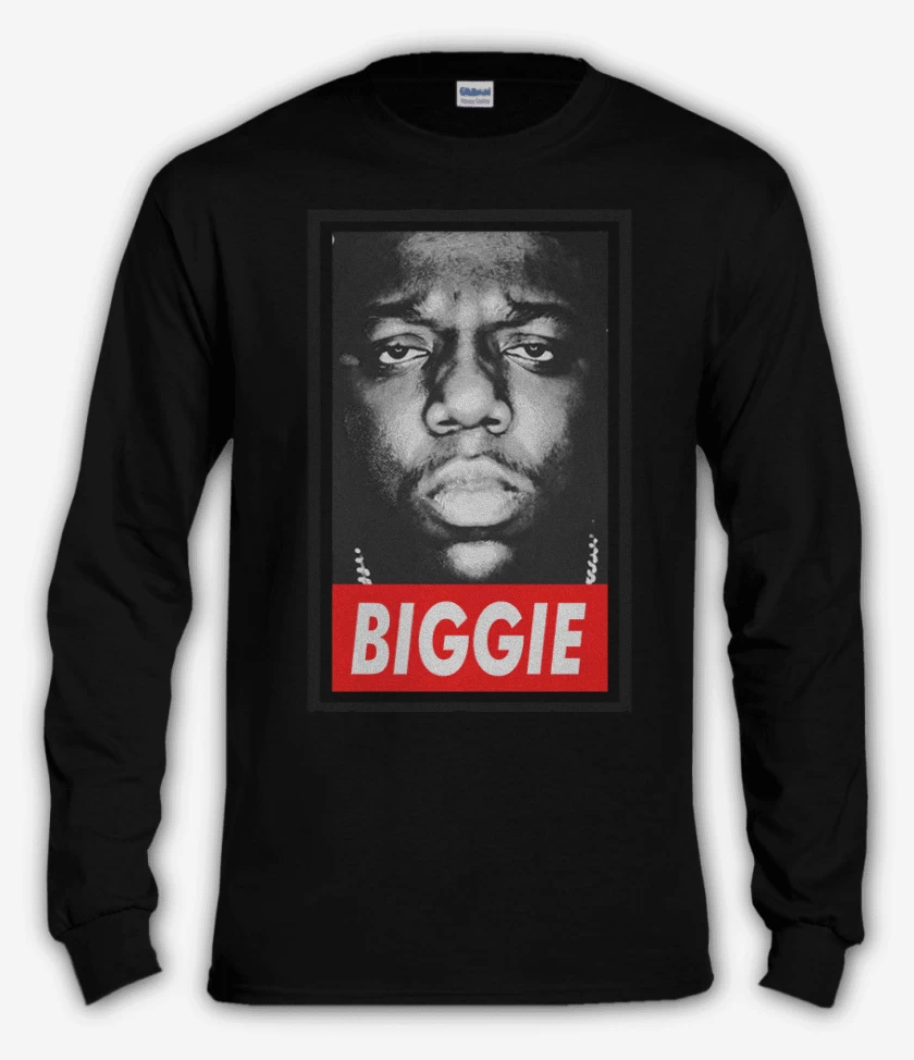 Polera manga larga Negro de Biggie