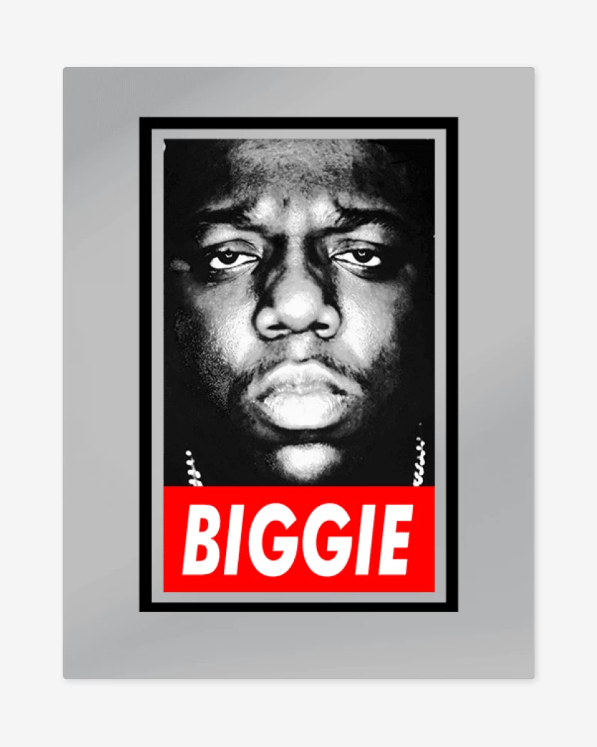Print metalico Gris Melange de Biggie