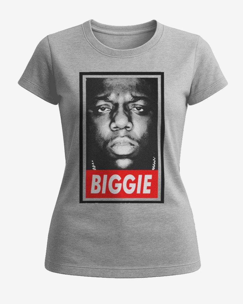 Polera de Mujer Gris Melange de Biggie