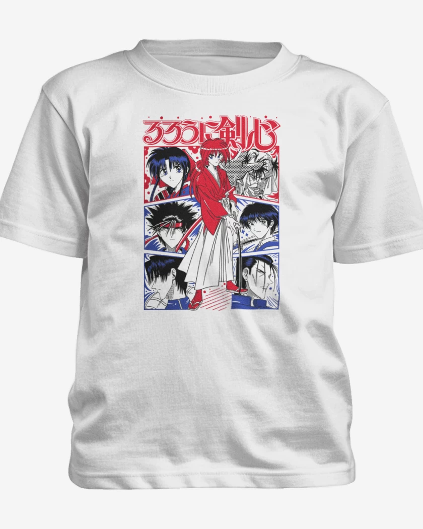 Polera de niño Blanco de Kenshin X B