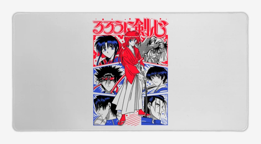 Mouse pad Gamer Blanco de Kenshin X B