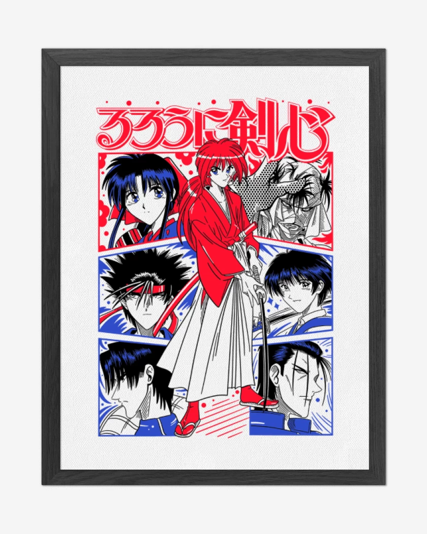 Cuadro decorativo Blanco de Kenshin X B