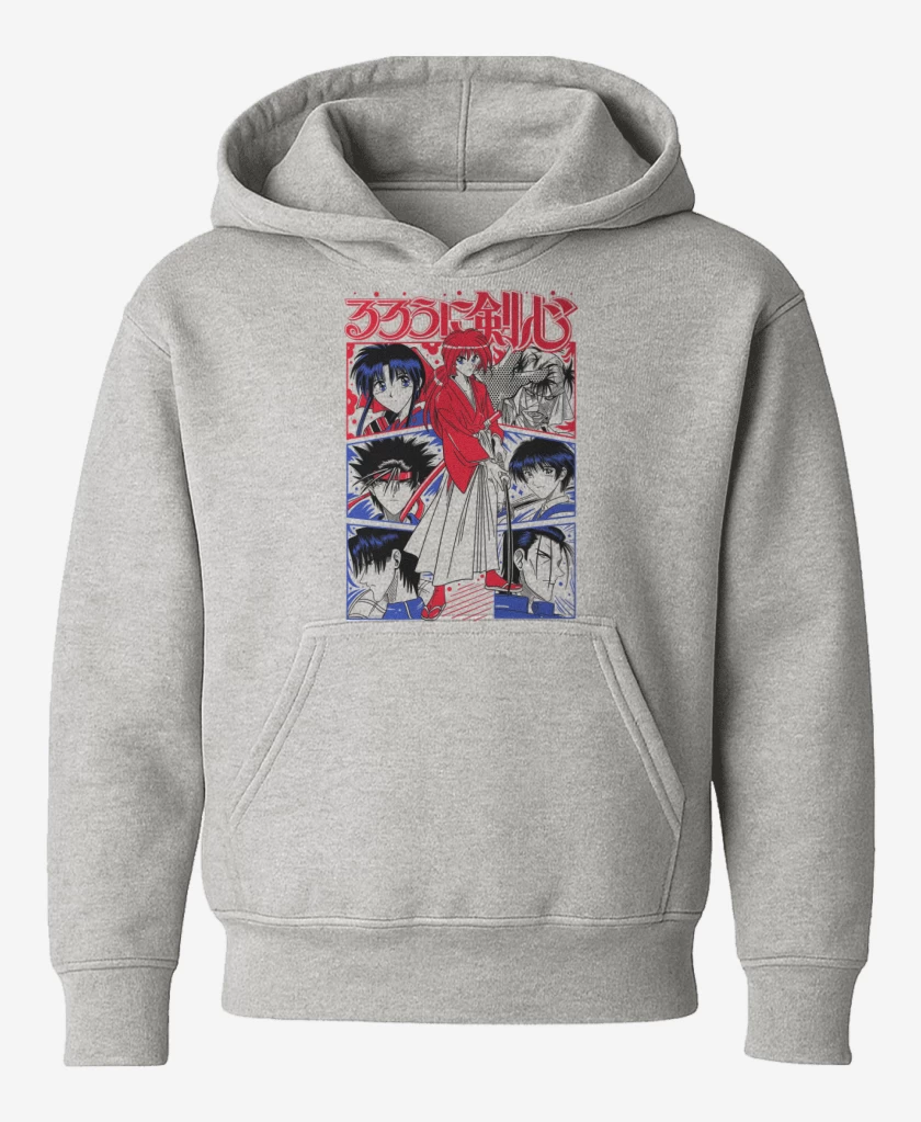 Poleron de niño Gris Melange de Kenshin X B