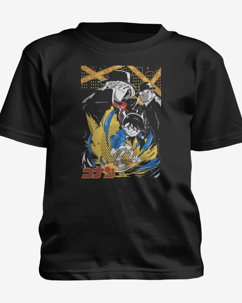 Polera de niño Negro de Conan el Detective N
