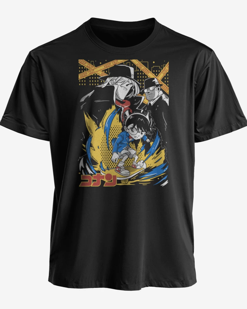 Polera premium Negro de Conan el Detective N
