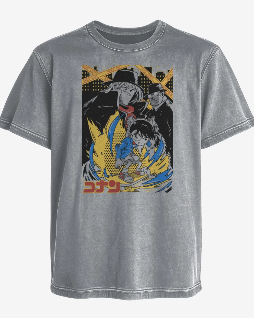 Polera desgastada Conan el Detective B