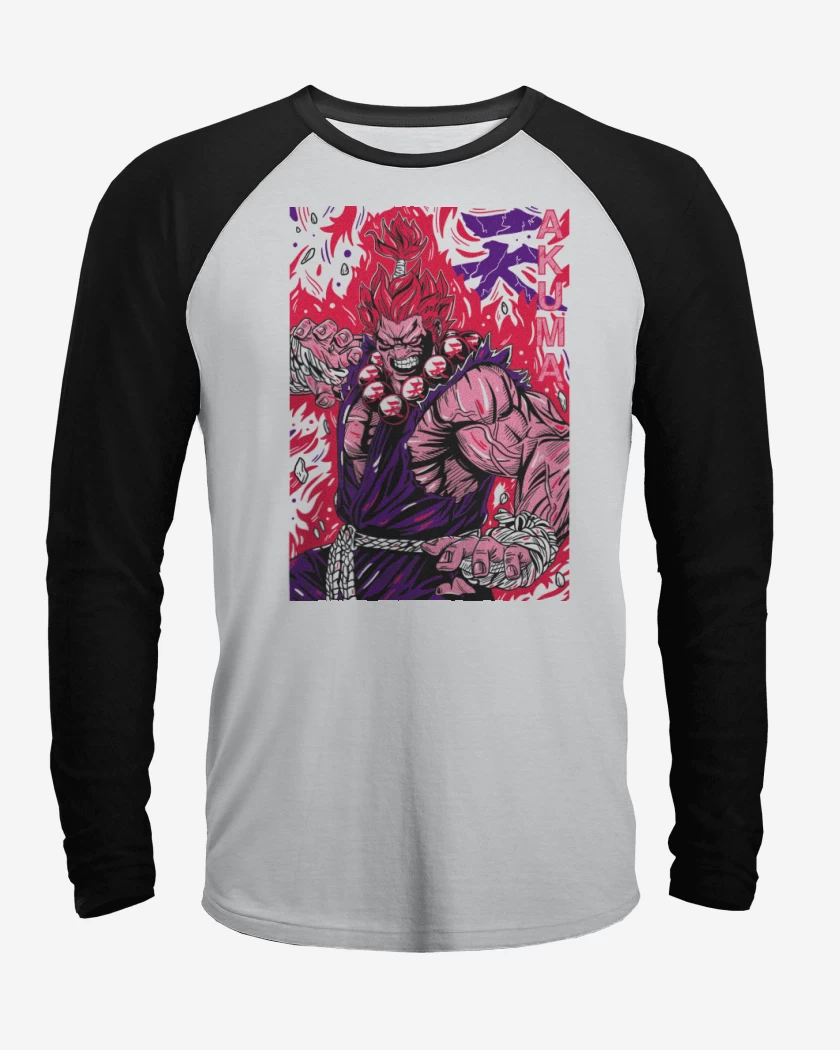 Polera Raglan Akuma Gouki B