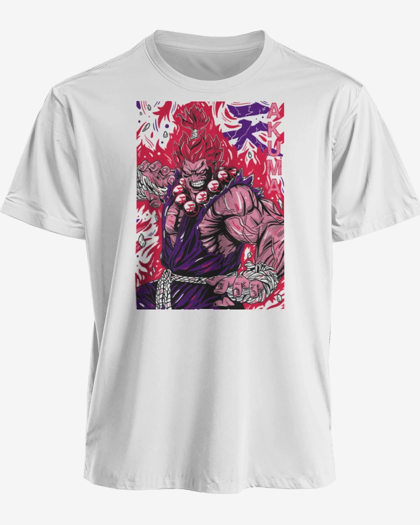 Polera premium Blanco de Akuma Gouki B
