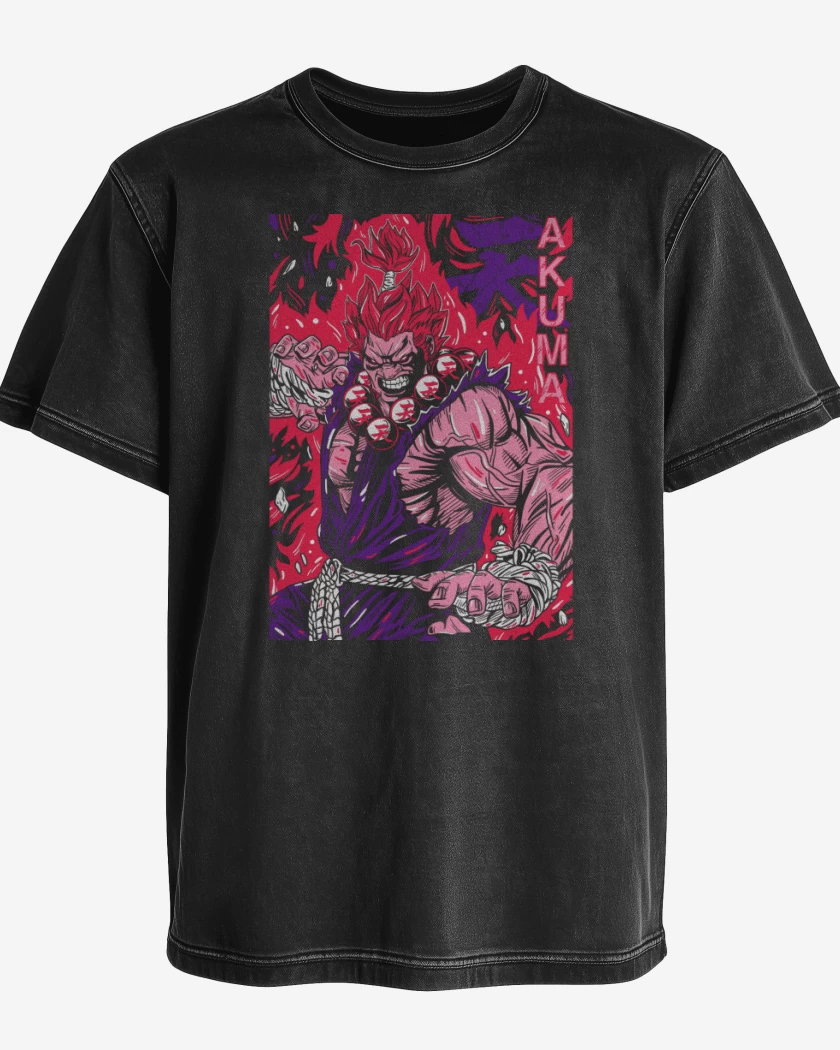 Polera desgastada Akuma Gouki N