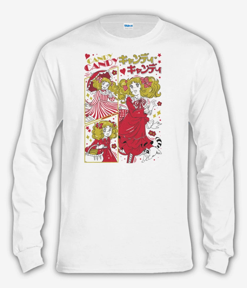 Polera manga larga Blanco de Candy Candy B