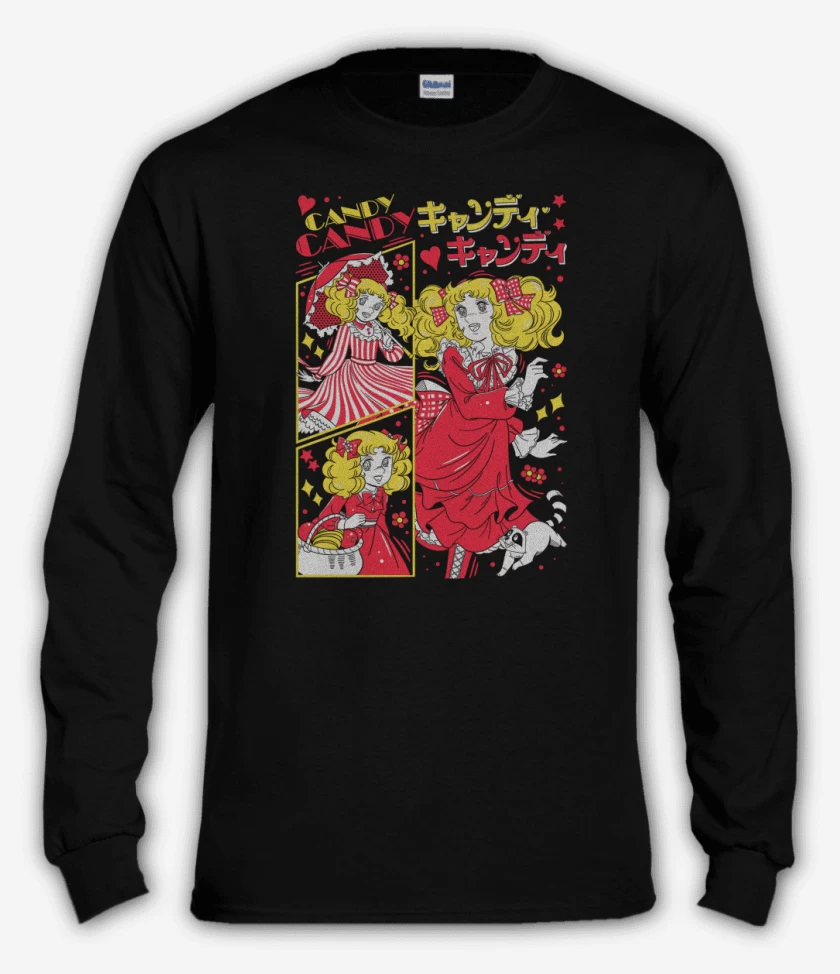 Polera manga larga Negro de Candy Candy N