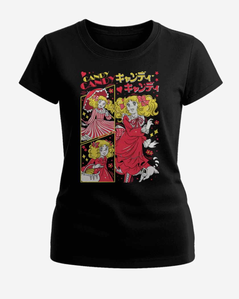 Polera de Mujer Negro de Candy Candy N