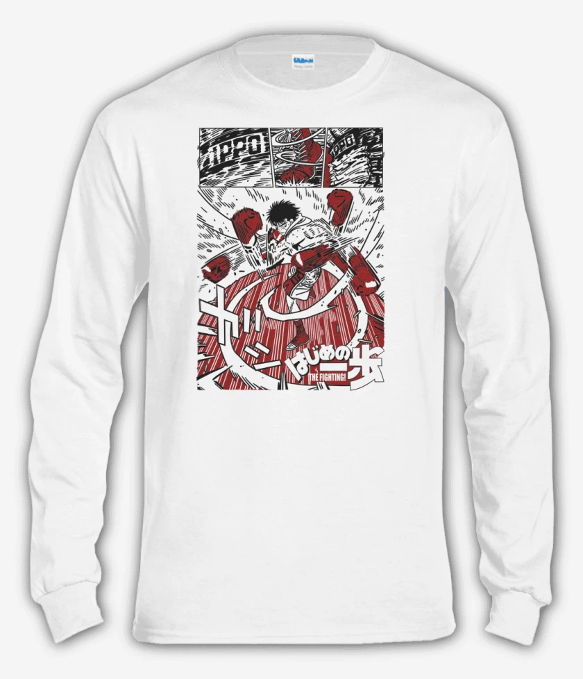 Polera manga larga Blanco de Ippo Makunouchi B