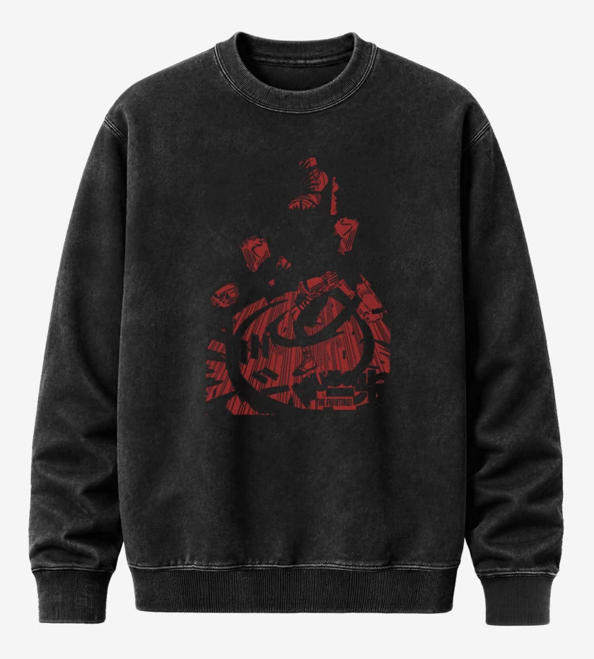 Poleron Polo Acid Wash Negro de Ippo Makunouchi B