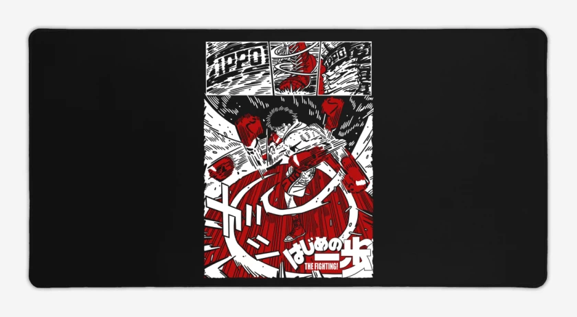Mouse pad Gamer Negro de Ippo Makunouchi N