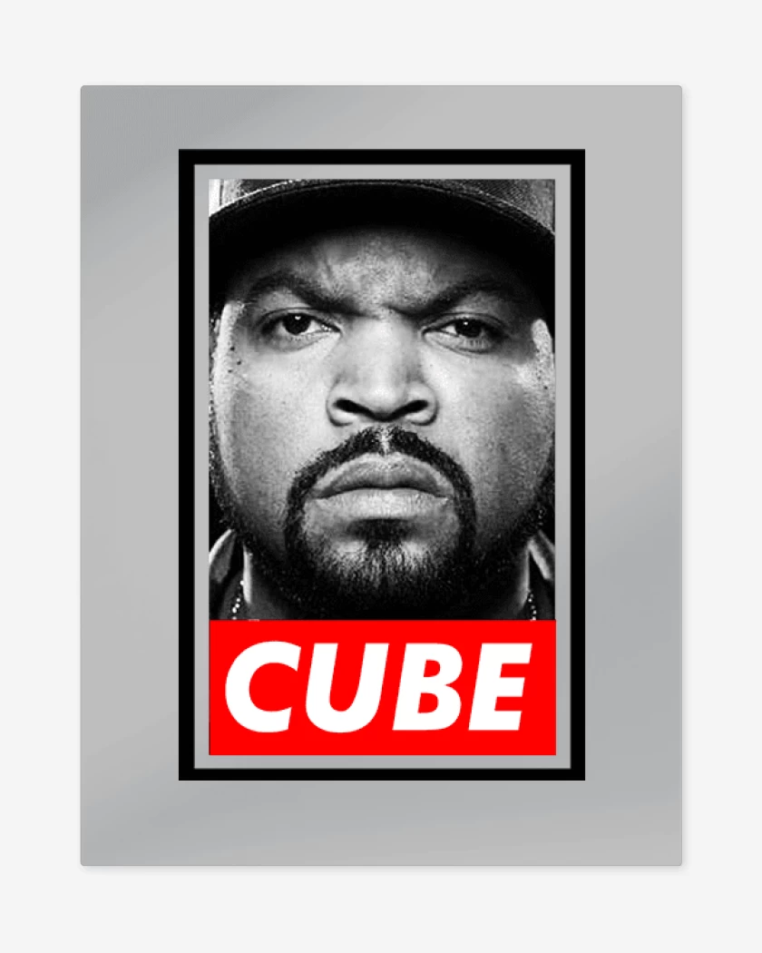 Print metalico Gris Melange de Cube
