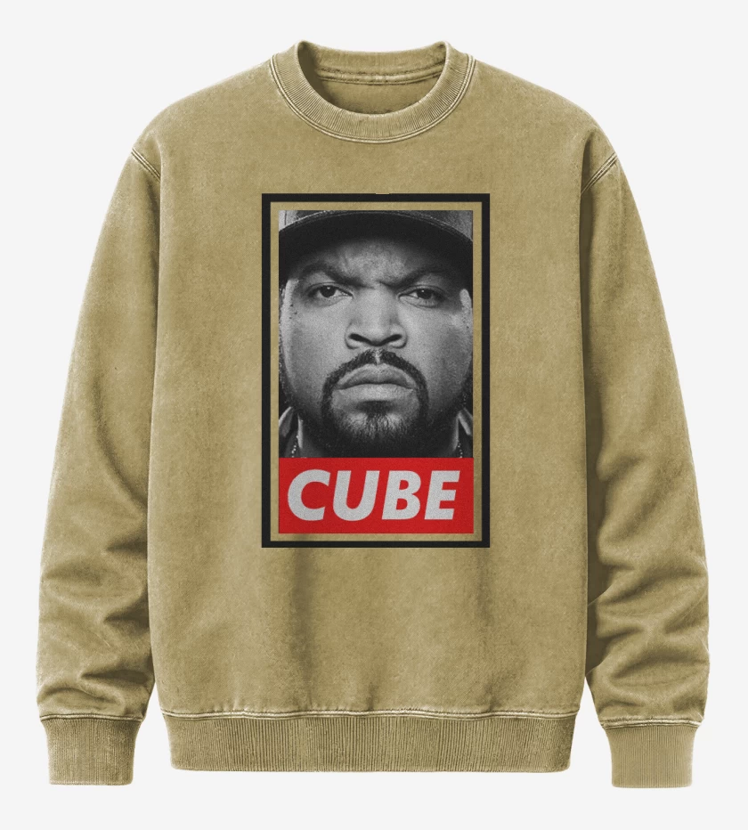 Poleron Polo Acid Wash Beige de Cube