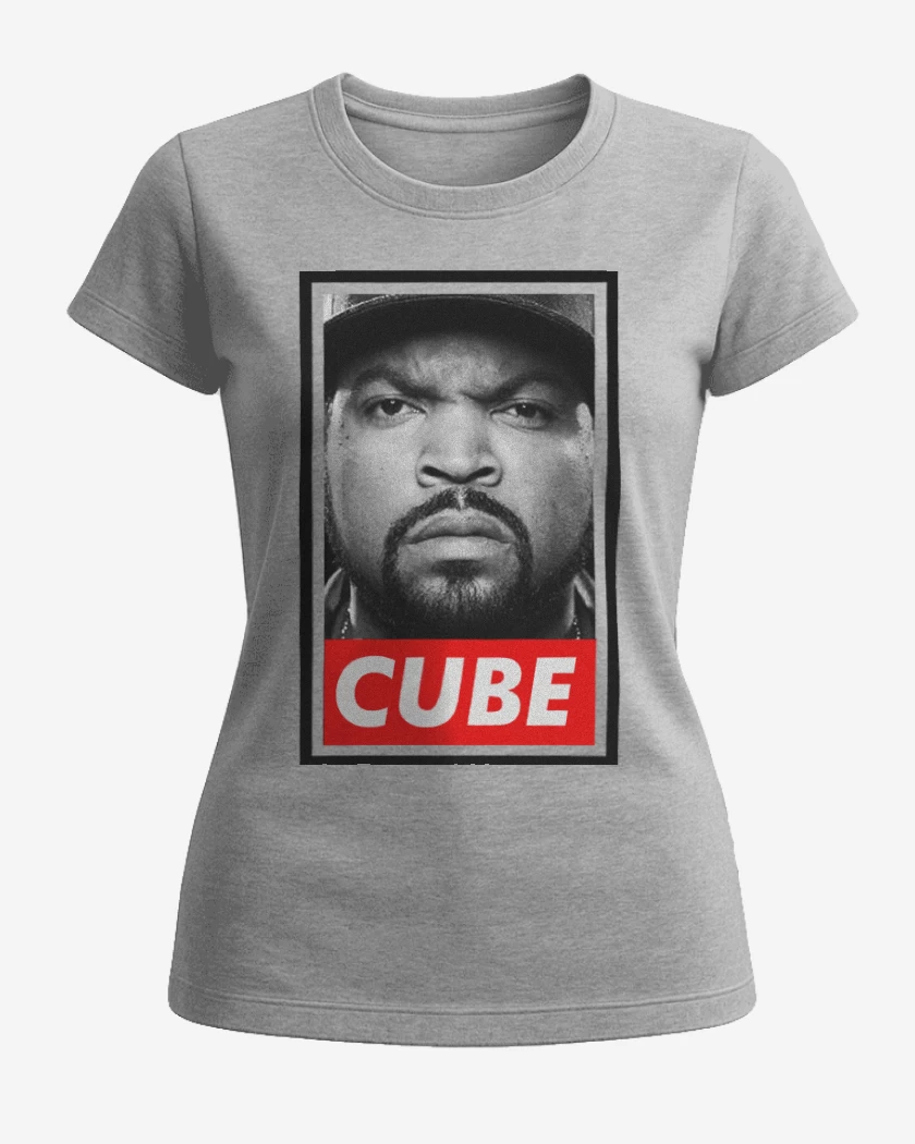 Polera de Mujer Gris Melange de Cube