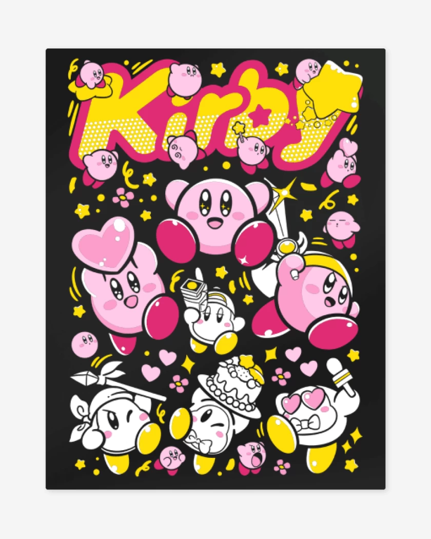 Print metalico Negro de Guerrero Kirby N