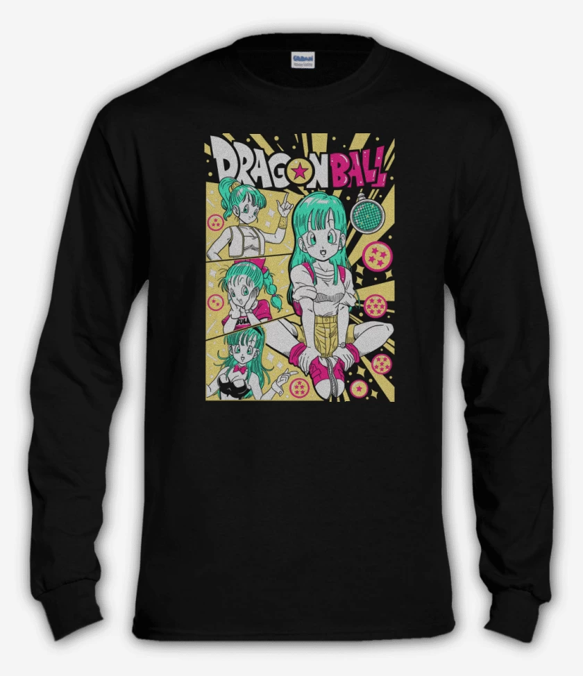 Polera manga larga Negro de DB Bulma N