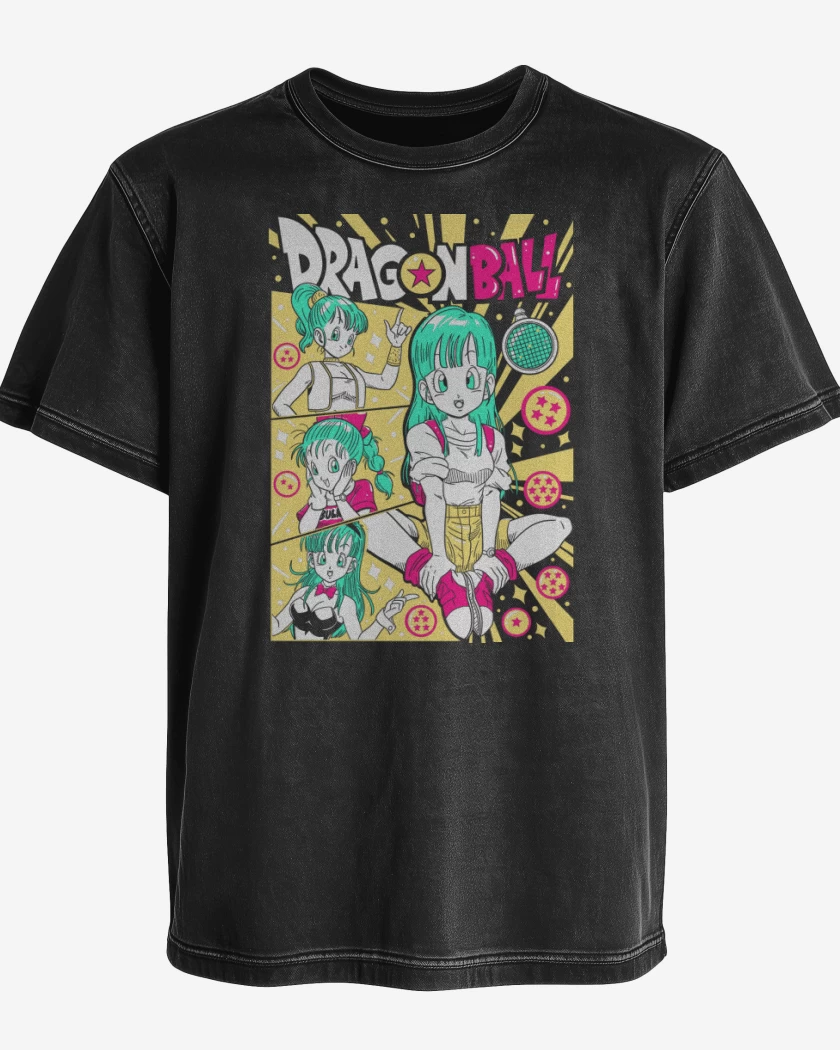 Polera desgastada Negro de DB Bulma N