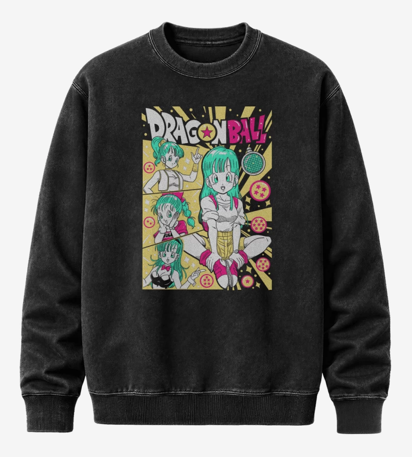 Poleron Polo Acid Wash Negro de DB Bulma N