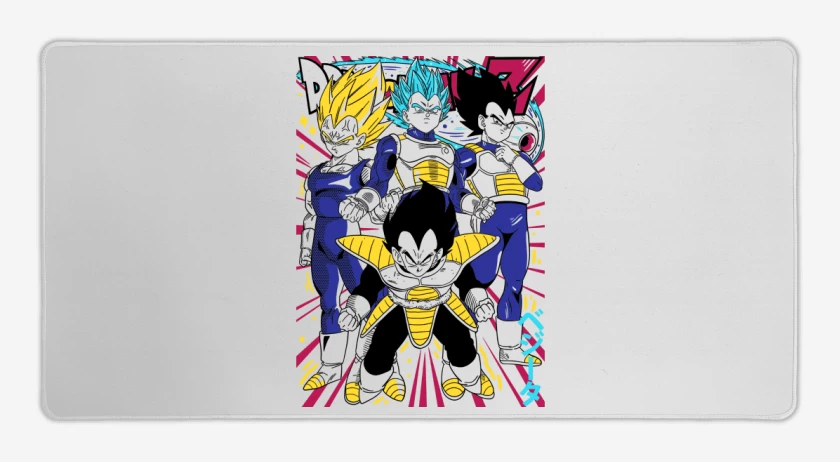 Mouse pad Gamer Blanco de Vegetas B