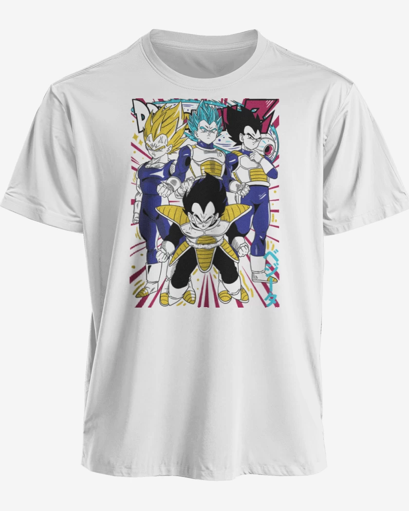 Polera premium Blanco de Vegetas B