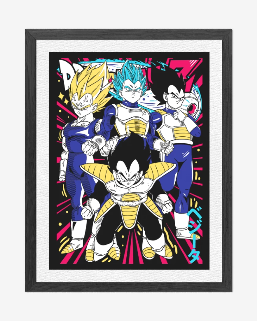 Cuadro decorativo Negro de Vegetas N