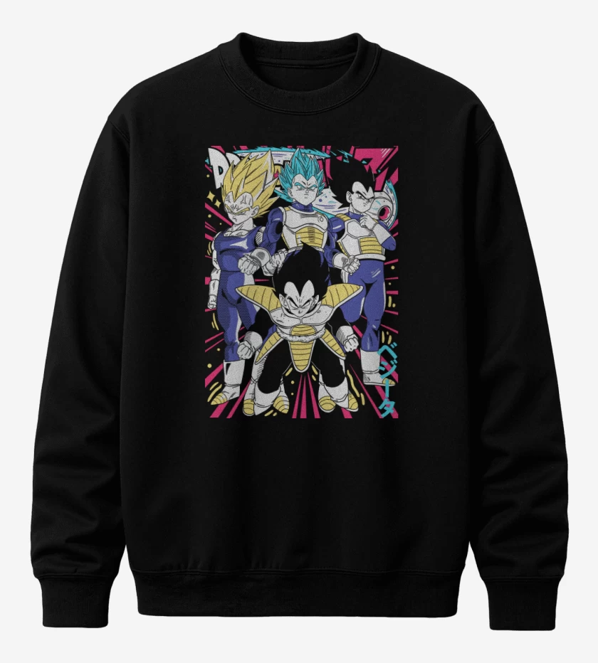 Poleron polo Negro de Vegetas N