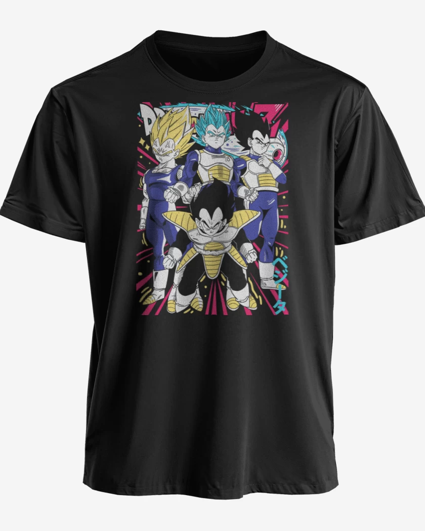 Polera premium Negro de Vegetas N