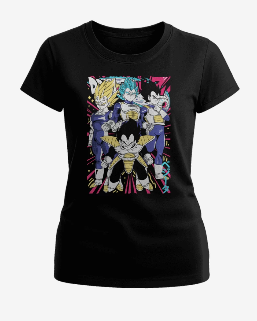 Polera de Mujer Negro de Vegetas N