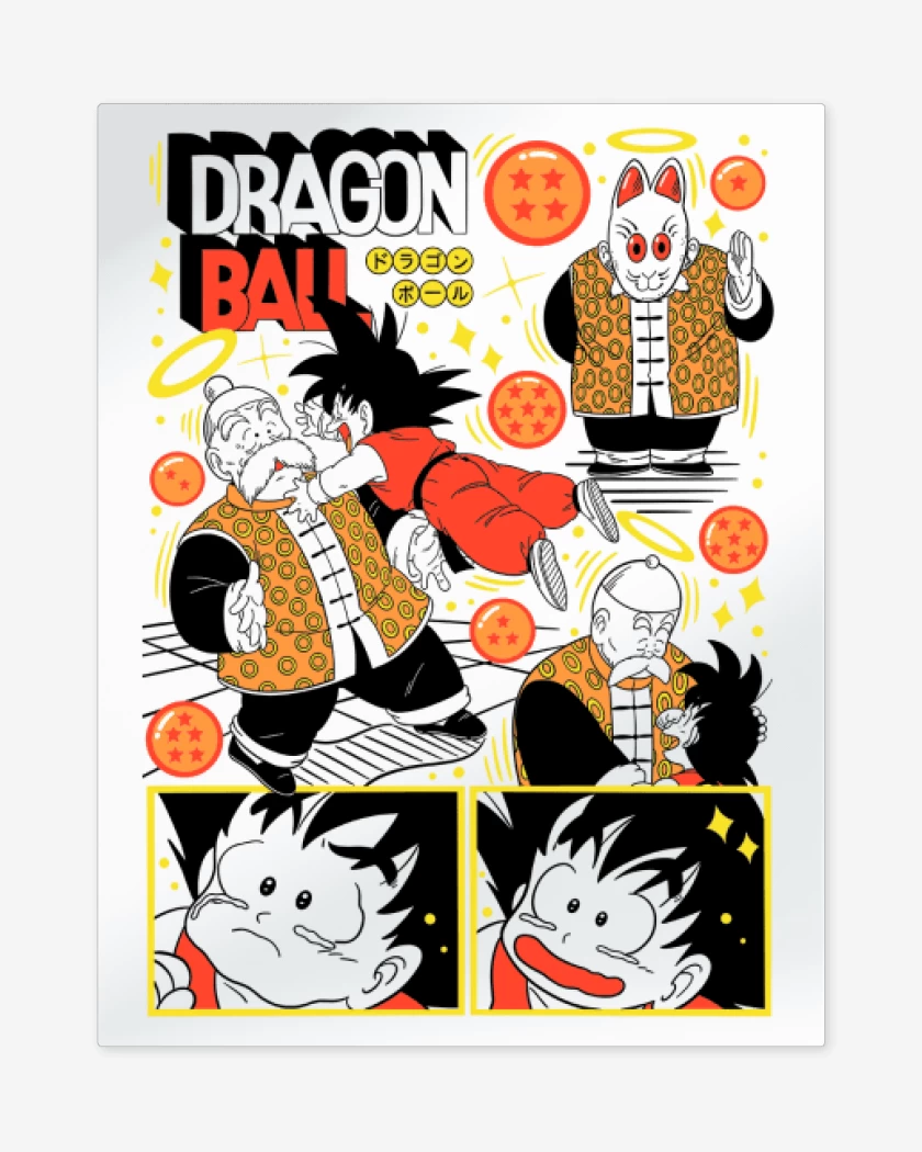 Print metalico Abuelito Son Gohan B