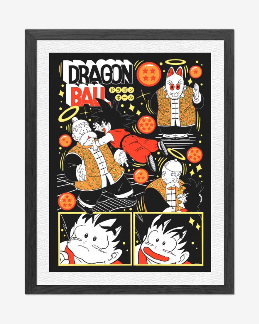 Cuadro decorativo Negro de Abuelito Son Gohan N