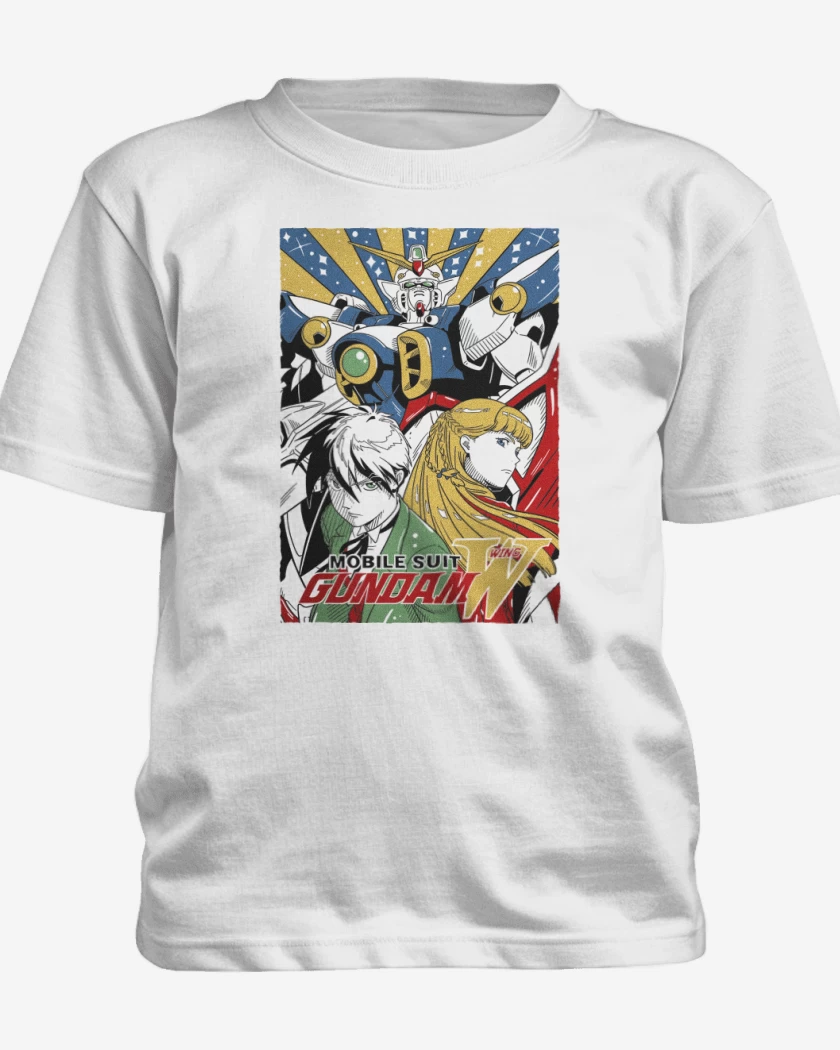 Polera de niño Blanco de Gundam Wing B