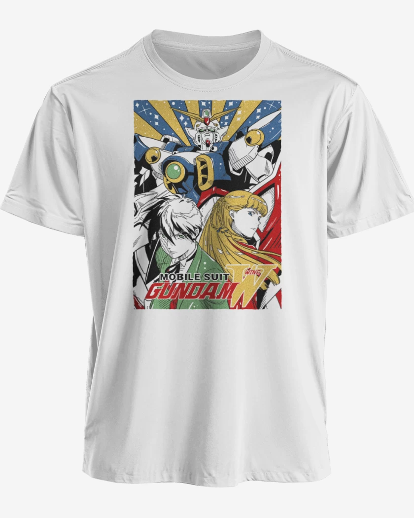 Polera premium Blanco de Gundam Wing B