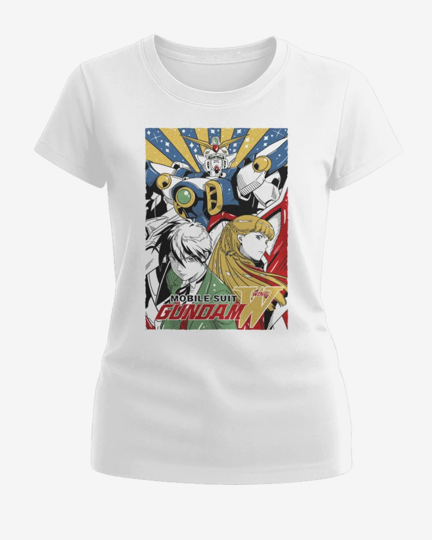 Polera de Mujer Blanco de Gundam Wing B