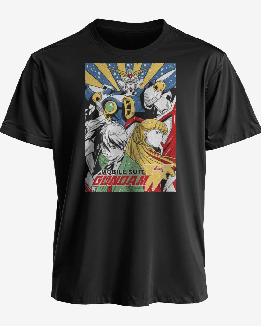 Polera premium Negro de Gundam Wing N