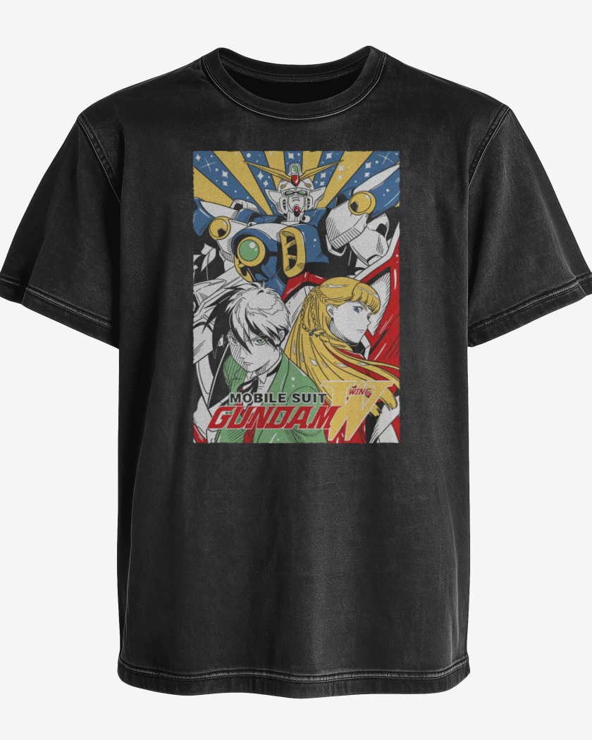 Polera desgastada Gundam Wing N