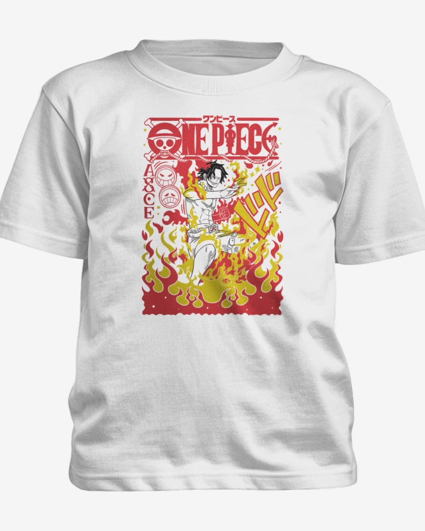 Polera de niño Blanco de Ace Portgas B