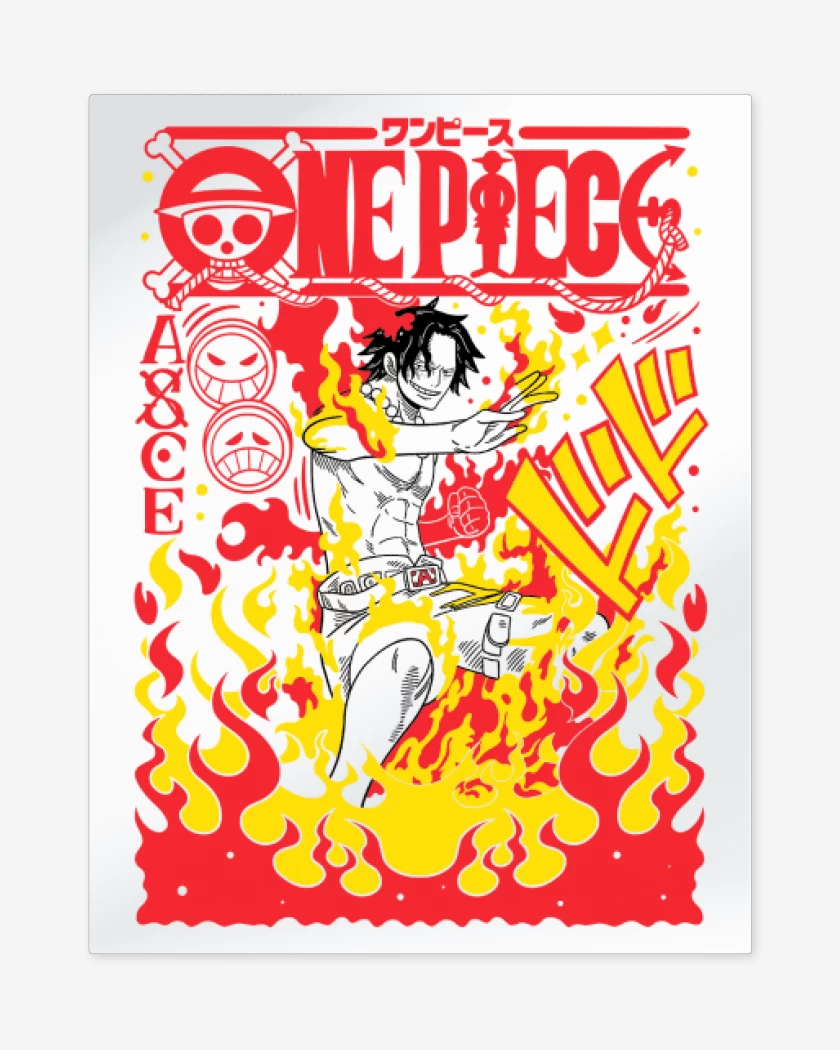 Print metalico Blanco de Ace Portgas B